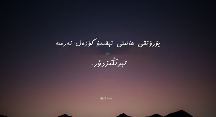 بۇرۇنقى ھالىتى تېخىمۇ گۈزەل نەرسە - تېرىڭىزدۇر.